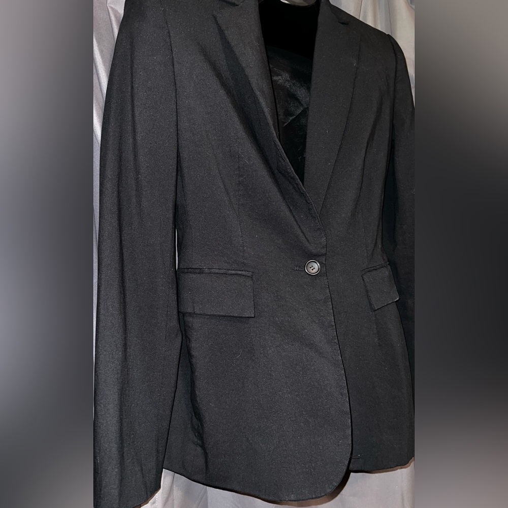 Express Design Studio Size 4 Black Button Up Blaz… - image 2
